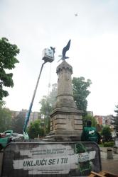 Akcija "Cif Äisti Srbiju" nastavljena u Pirotu - OÄiÅ¡Äen spomenik oslobodiocima Pirota od Turaka