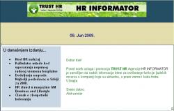 HR INFORMATOR, informacije za menadžere ljudskih resursa