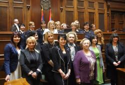 Biljani Jovanovi&Auml;� (Luna) uru&Auml;�ena plaketa "Biznis dama 2011"